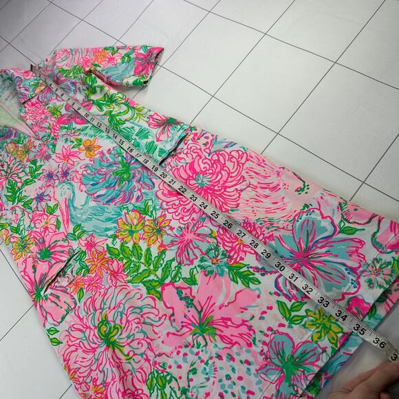 Lilly Pulitzer Dress Women XXS Pink Multi Quincey Shell of a Party Preppy Resort - Picture 10 of 10